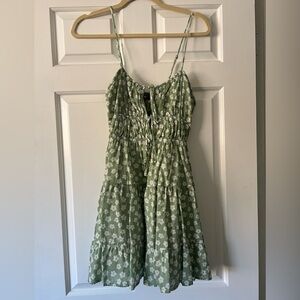 Green Floral Sundress